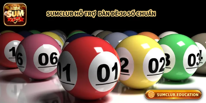 Chơi Dàn Đề 36 Số Tại Sumclub - Trúng Đậm Chỉ Sau 3 Ngày Sumclub hỗ trợ dàn đề 36 số chuẩn nhất hiện nay